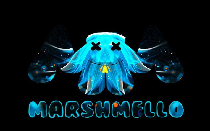 Wallpaper Marshmello Creative Logo Dj Art For