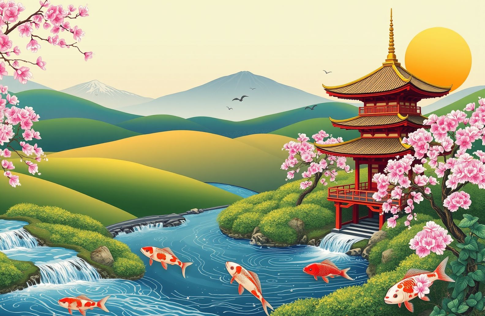 Ukiyo E Wallpaper