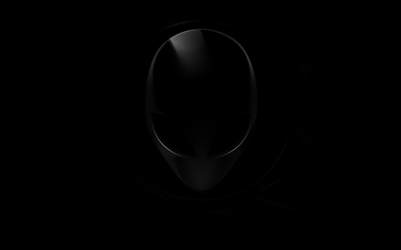 Dark Alien Face Wide Screen Simple And Cool Wallpaper