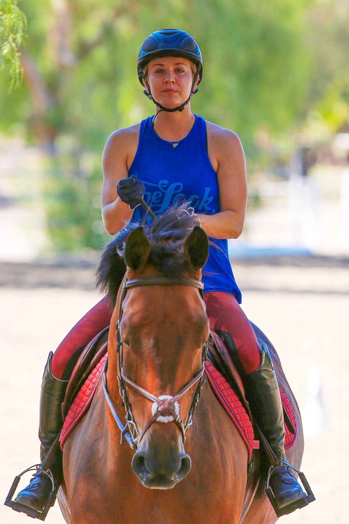 Kaley Cuoco Riding Her Horse In Simi Valley Hawtcelebs