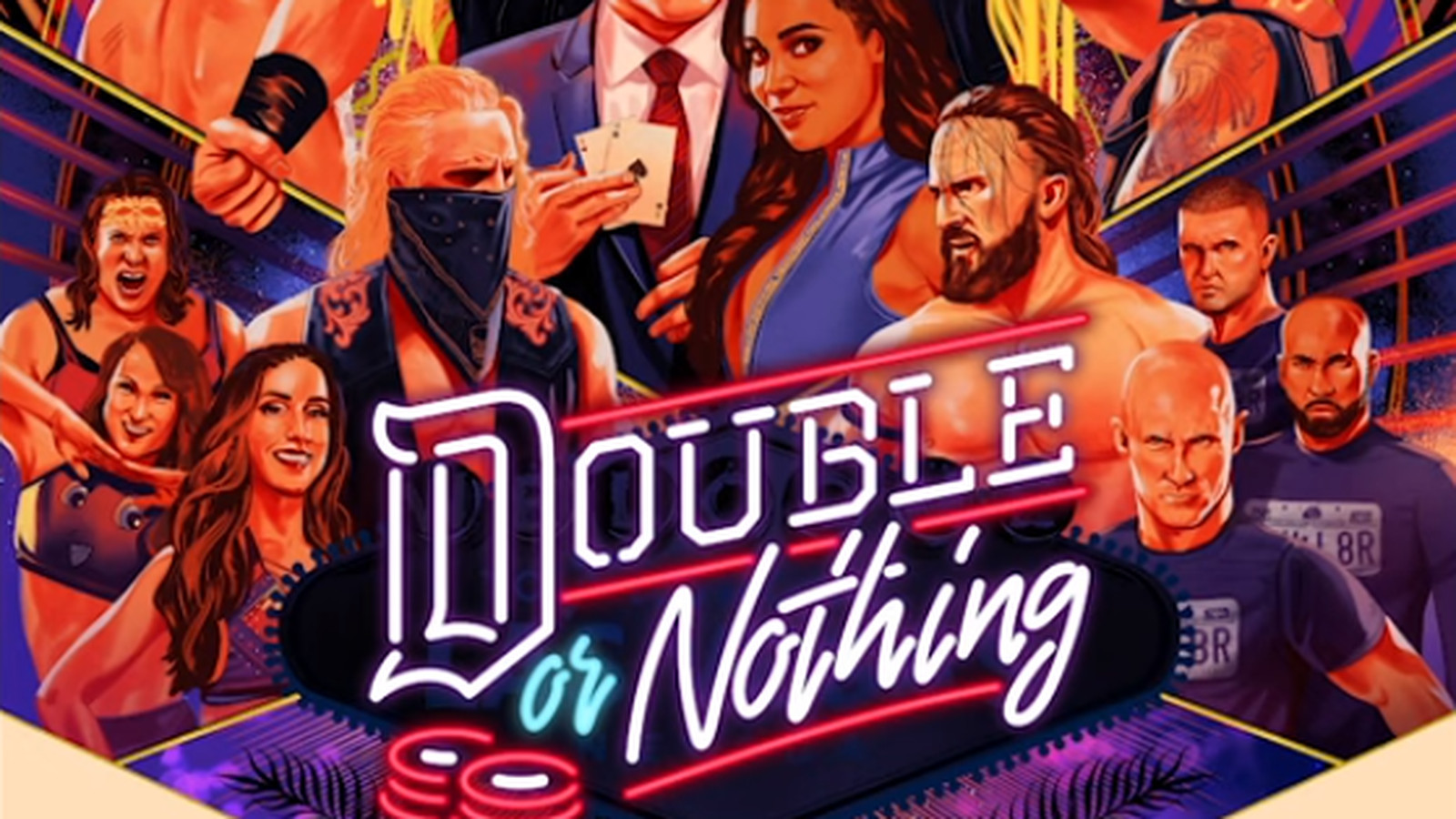Aew Double Or Nothing Poster Cageside Seats