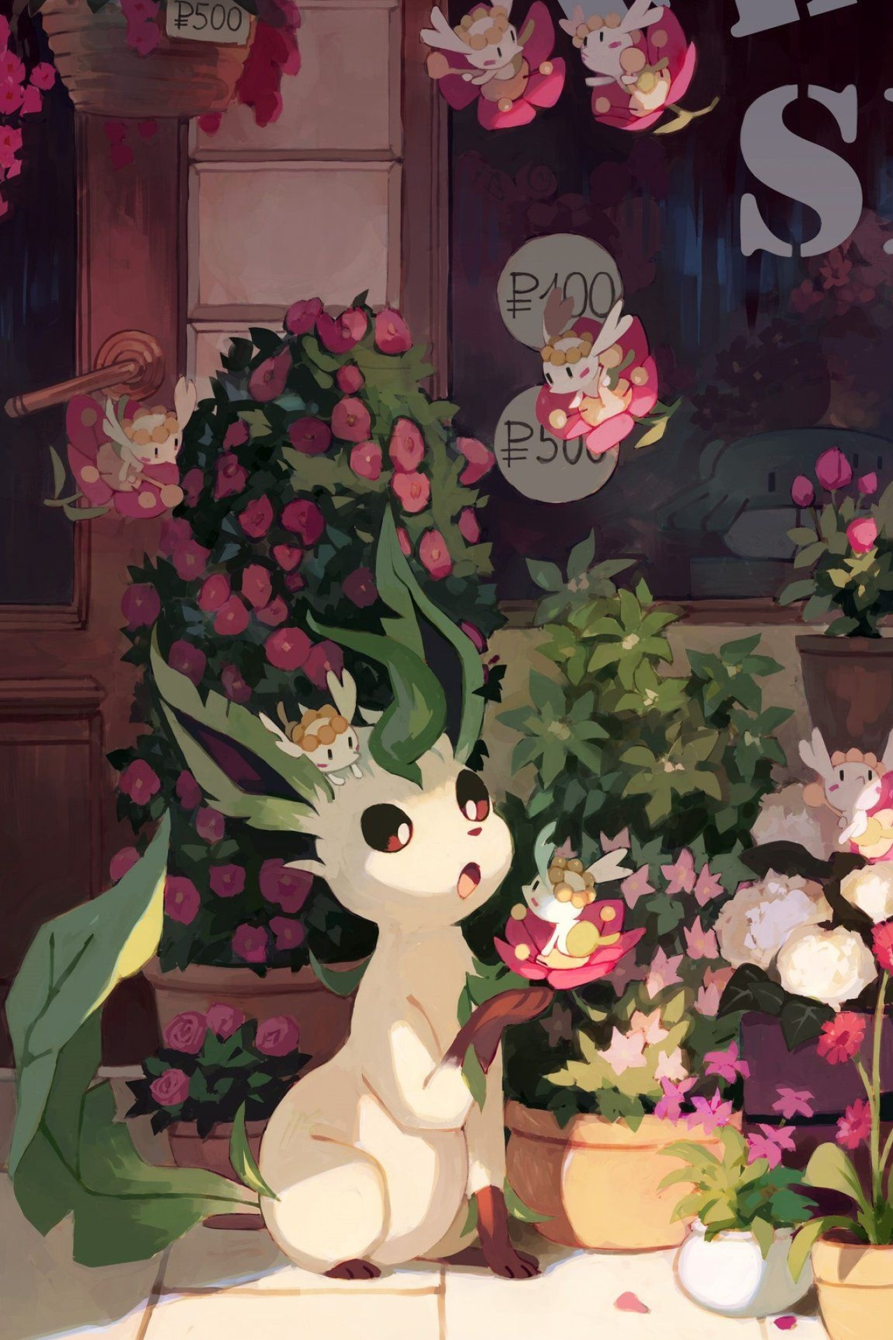Phone HD Leafeon Wallpaper Image