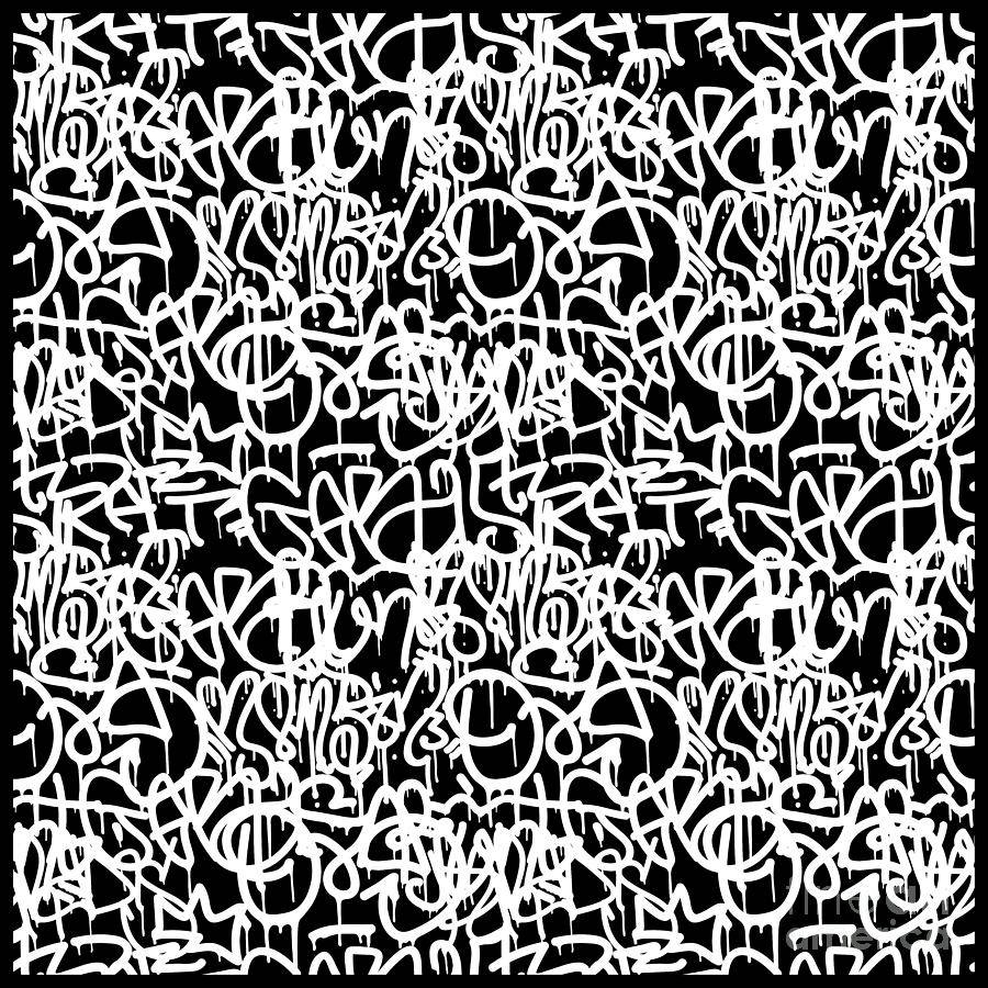 Black And White Graffiti Wallpaper