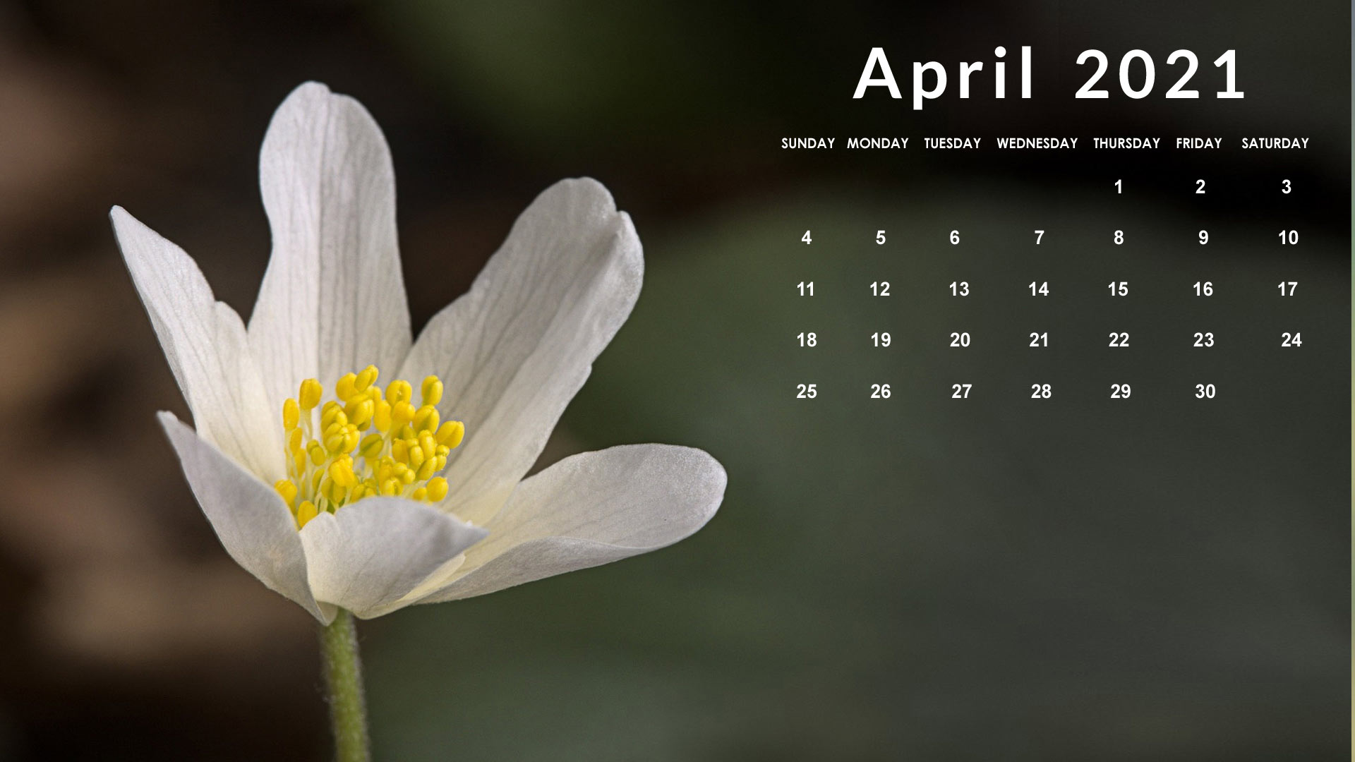 April Calendar Wallpaper Desktop Laptop Puter HD Background