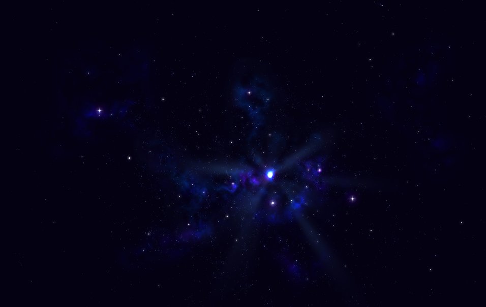 Stars Light Deep Space Shape Wallpaper