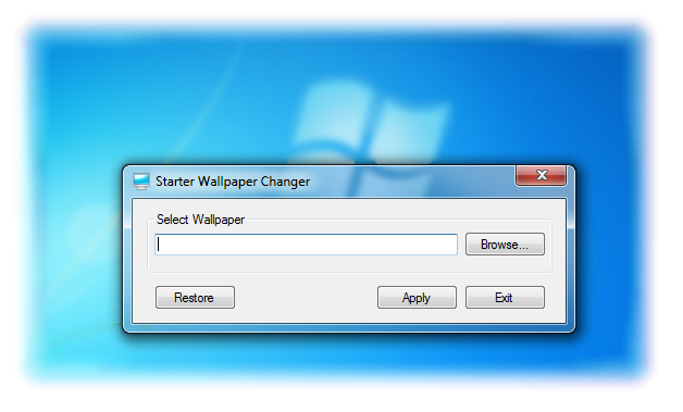 Windows Starter Wallpaper Changer Program