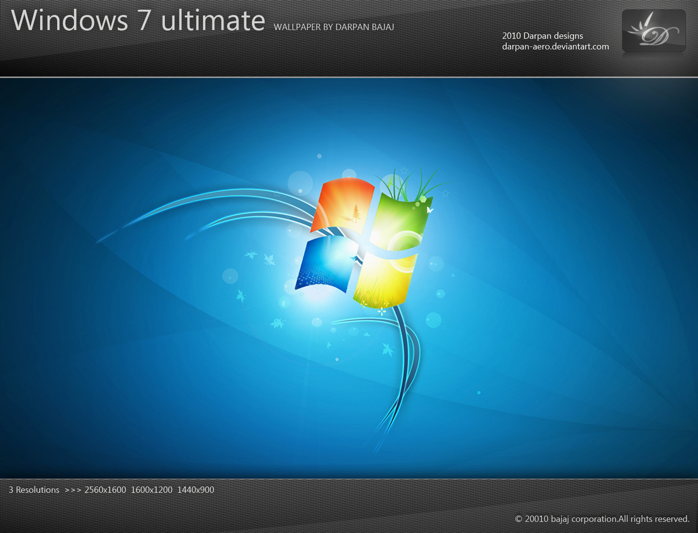 Windows Ultimate Logo Wallpaper