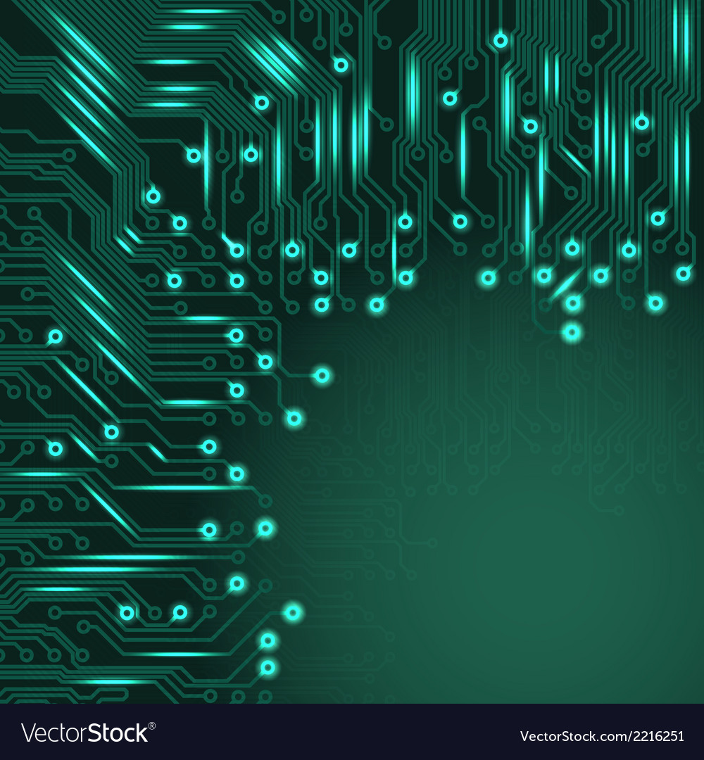 Abstract Electronics Blue Background Royalty Vector