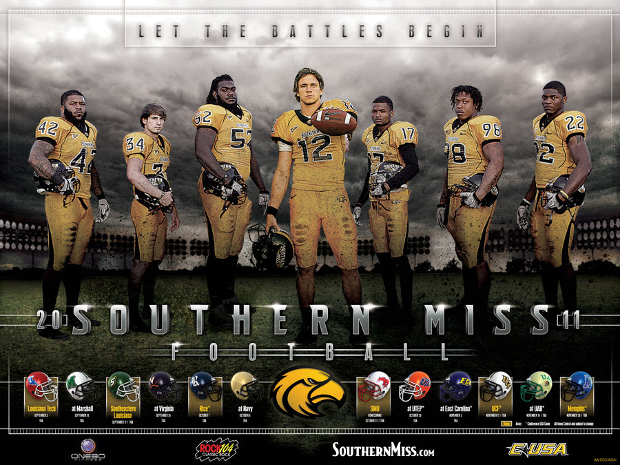 Southern Miss Football Poster By Bhoss1313