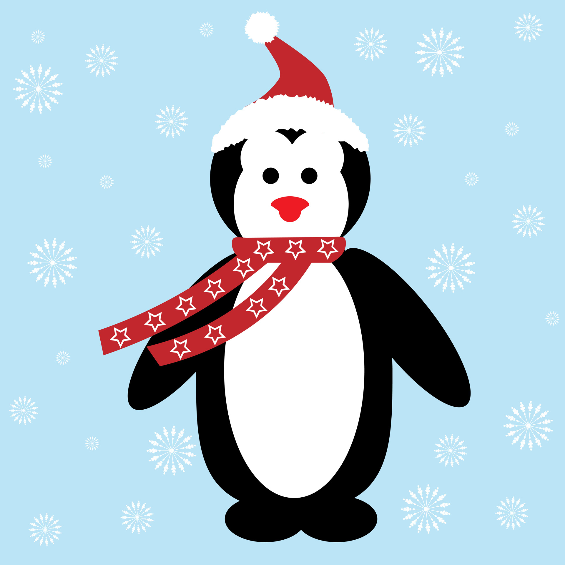 Christmas Penguin Free Stock Photo HD   Public Domain Pictures