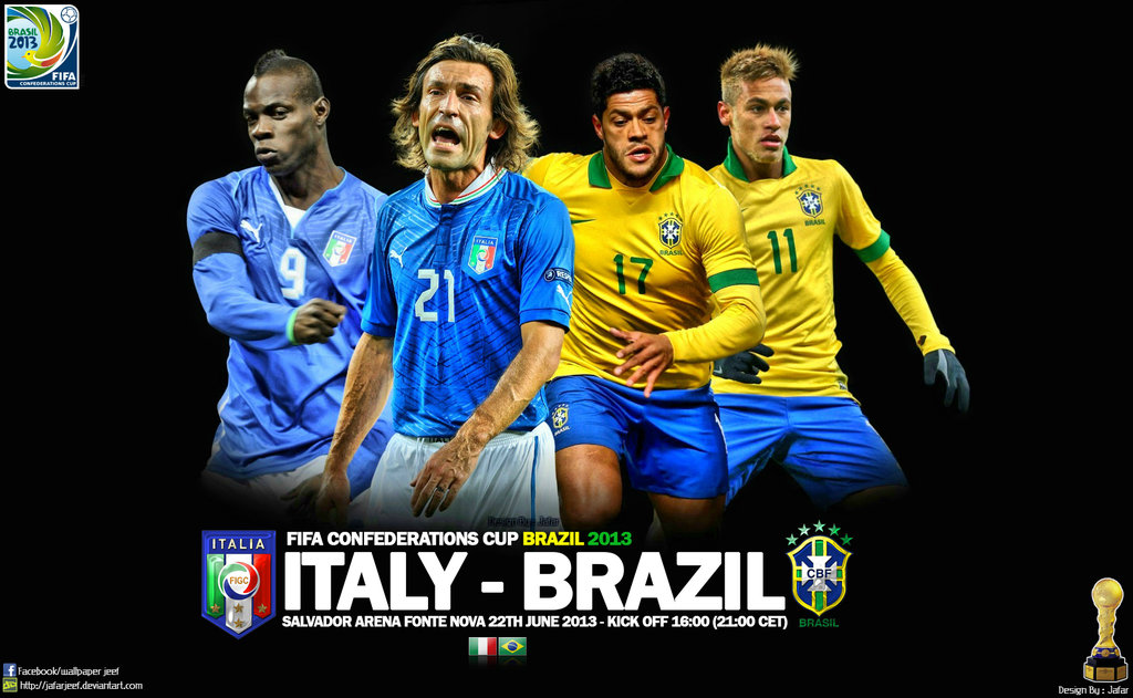 Fifa Confederations Cup Italy Brazil By Jafarjeef