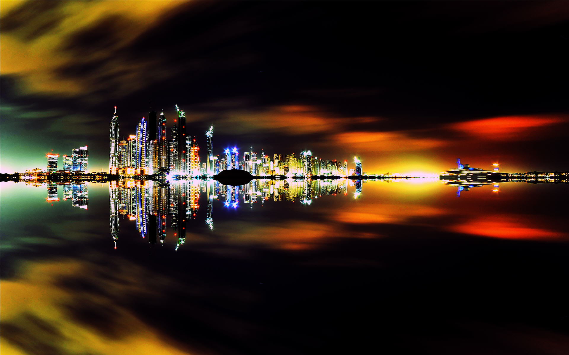 Dubai City Skyline Wallpaper