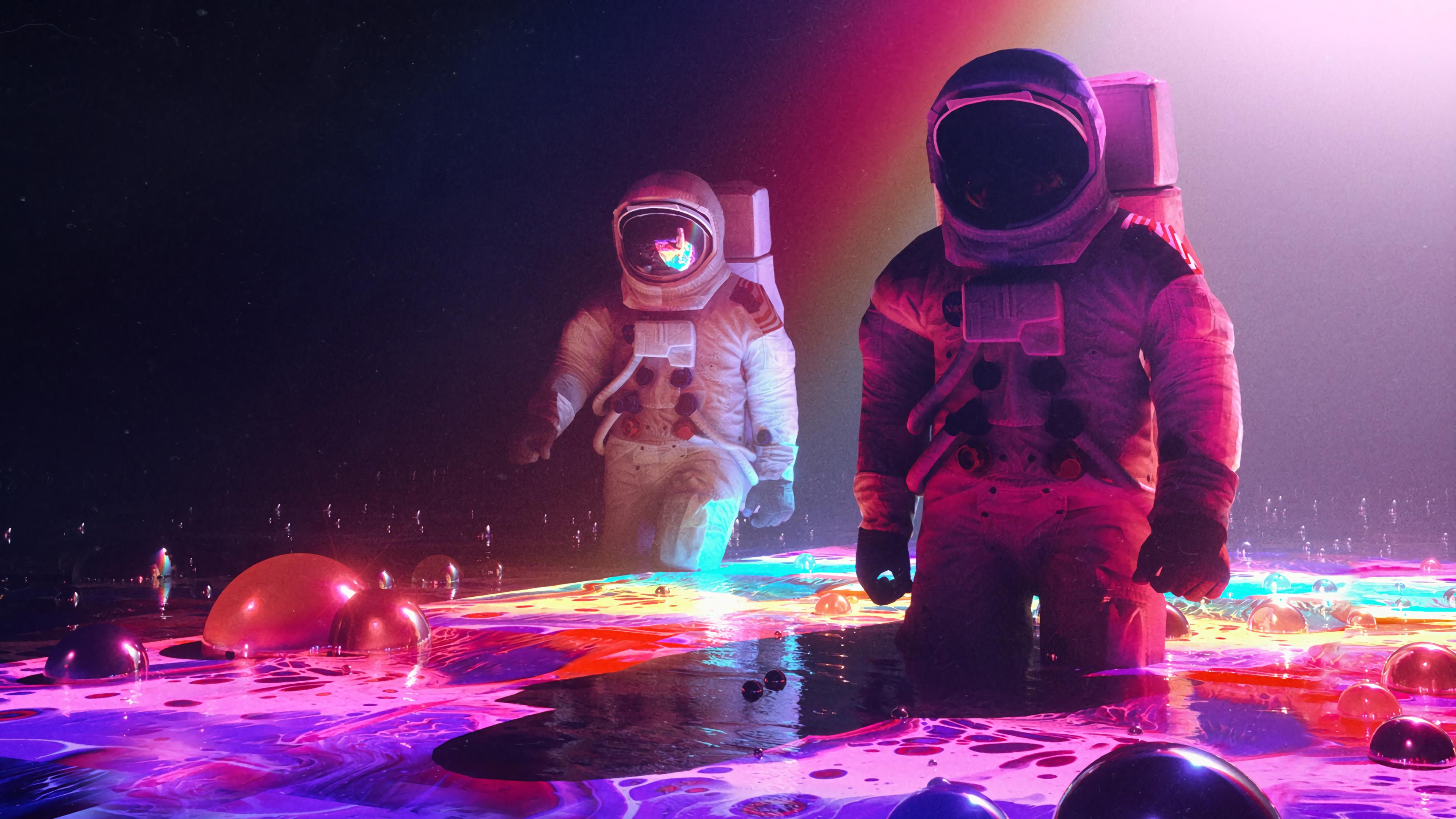 Astronaut Digital Art 4k Wallpaper