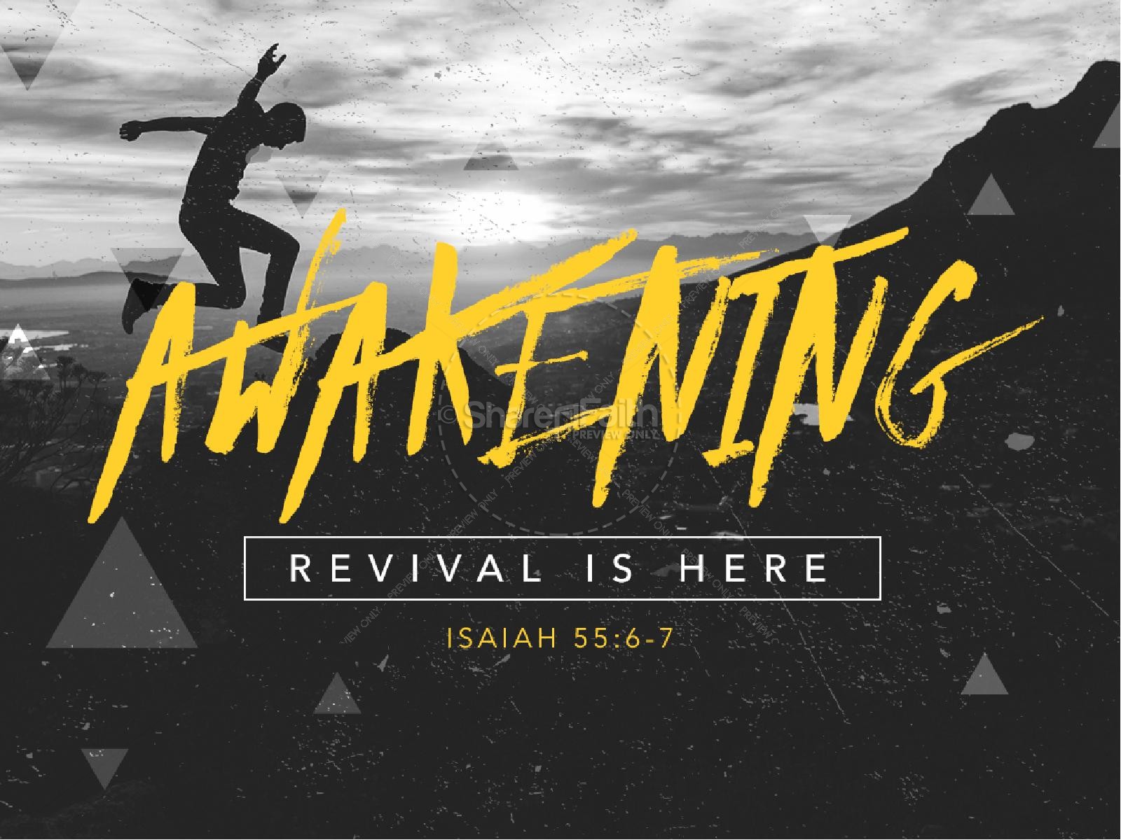 Awakening Revival Is Here Religious Worship Background