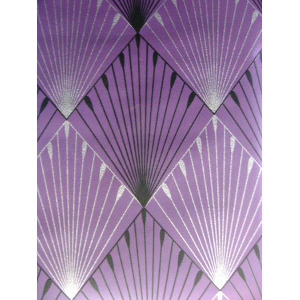 Purple Diamonds Art Deco   Wallpaper Brokers Melbourne Australia 600x600
