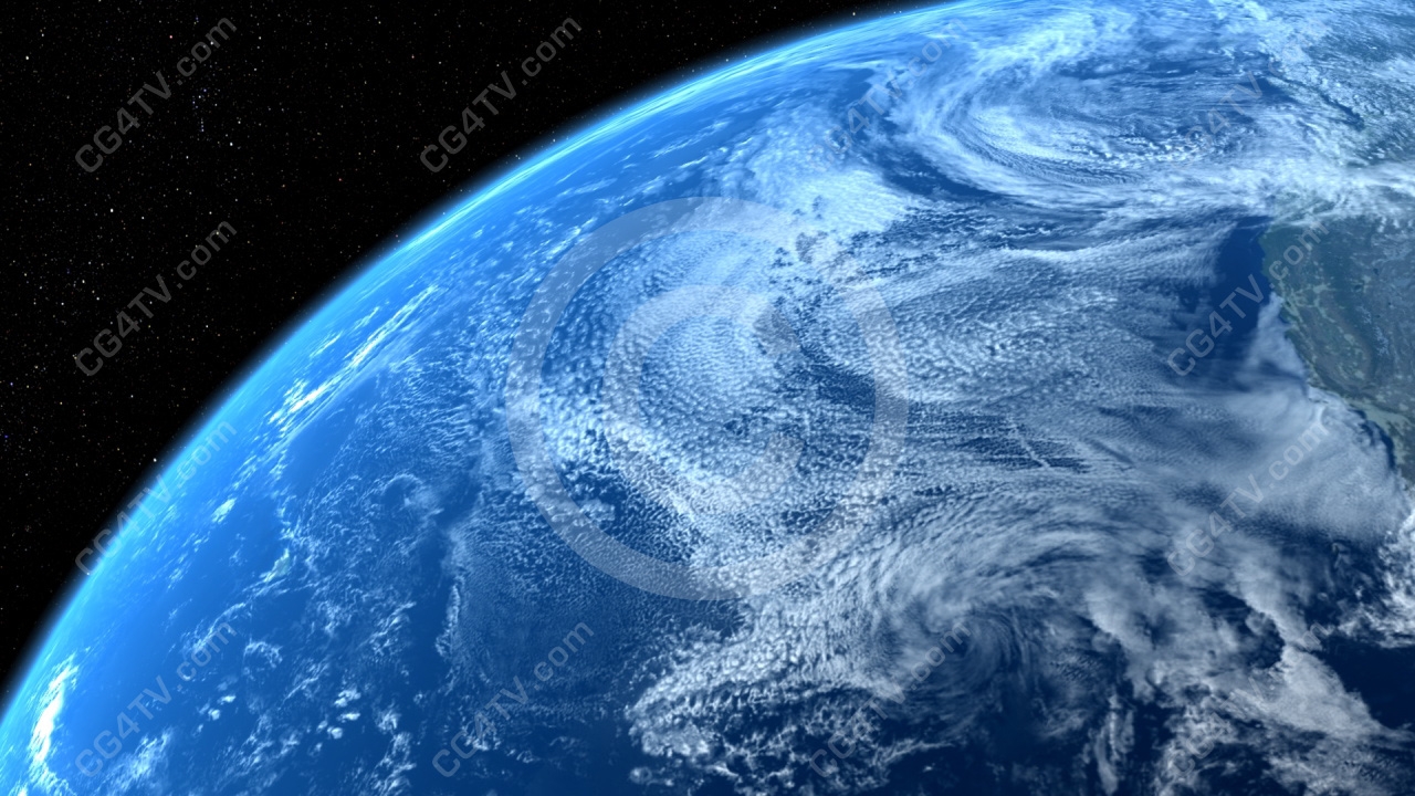 Royalty Animated Background Of Earth Slowly Rotating