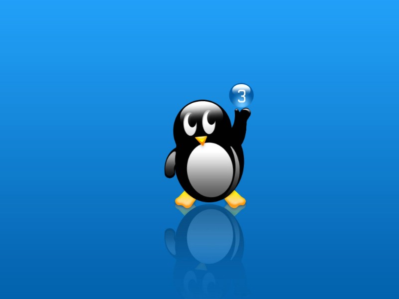 Linux Penguin Desktop Wallpaper