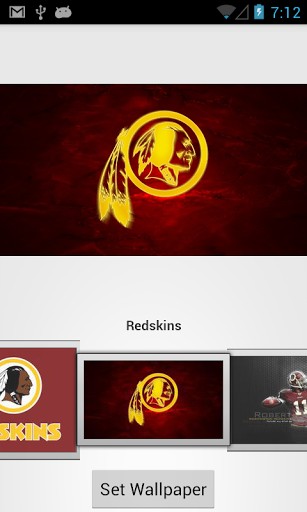 Bigger Washington Redskins Wallpaper For Android Screenshot