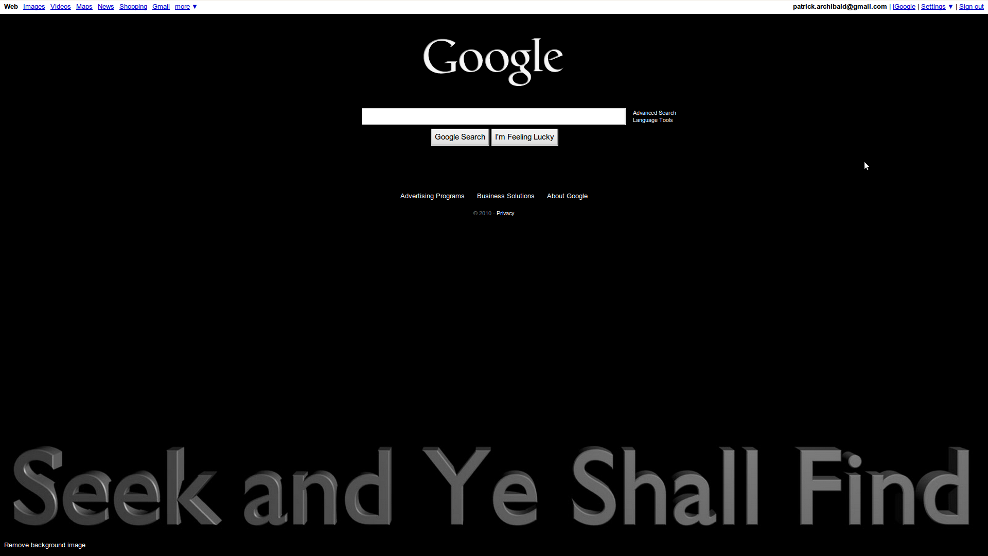 Free download Customized Google Homepage The Bing way Google