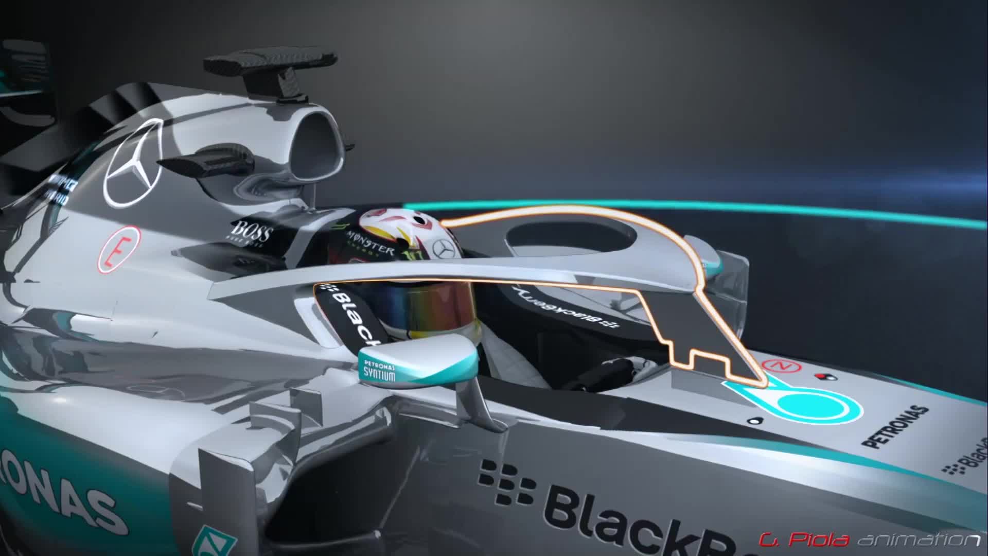 Watch Mercedes Halo Test F1 News