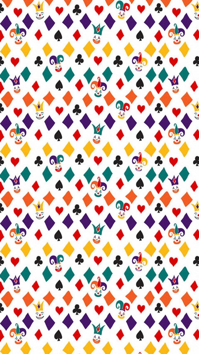 Colorful Poker Patterns iPhone Plus And Wallpaper
