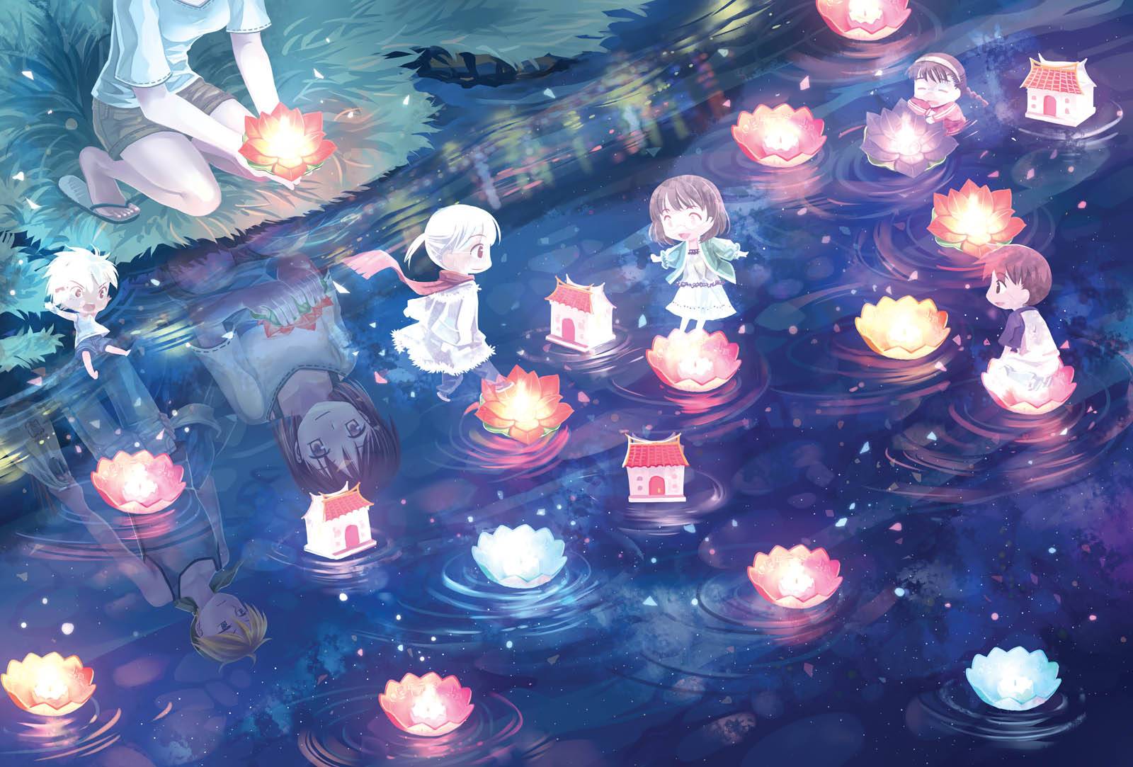Download Caption Stunning Scenery  Beautiful Anime Background   Wallpaperscom
