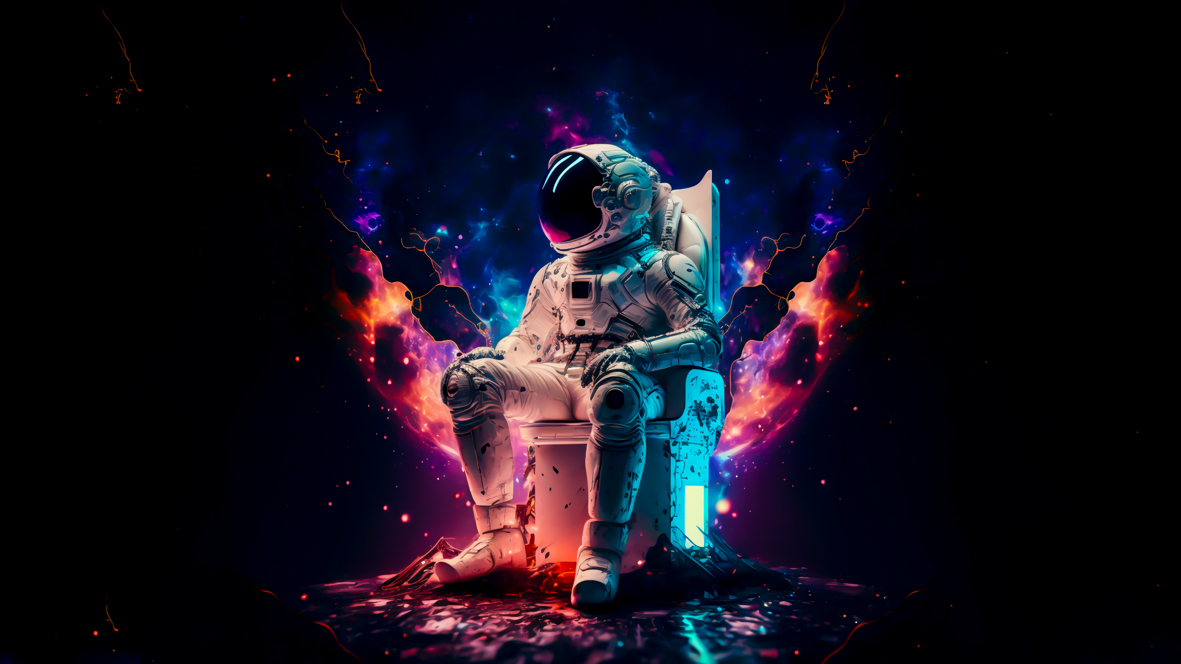 Astronaut In Space 4k Wallpaper