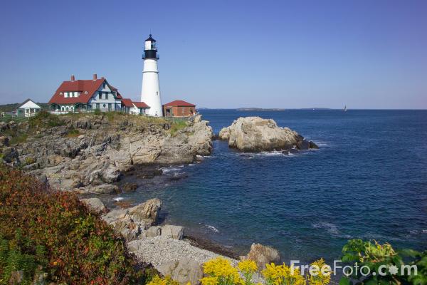 Head Lighthouse Cape Elizabeth Maine Pictures Foto