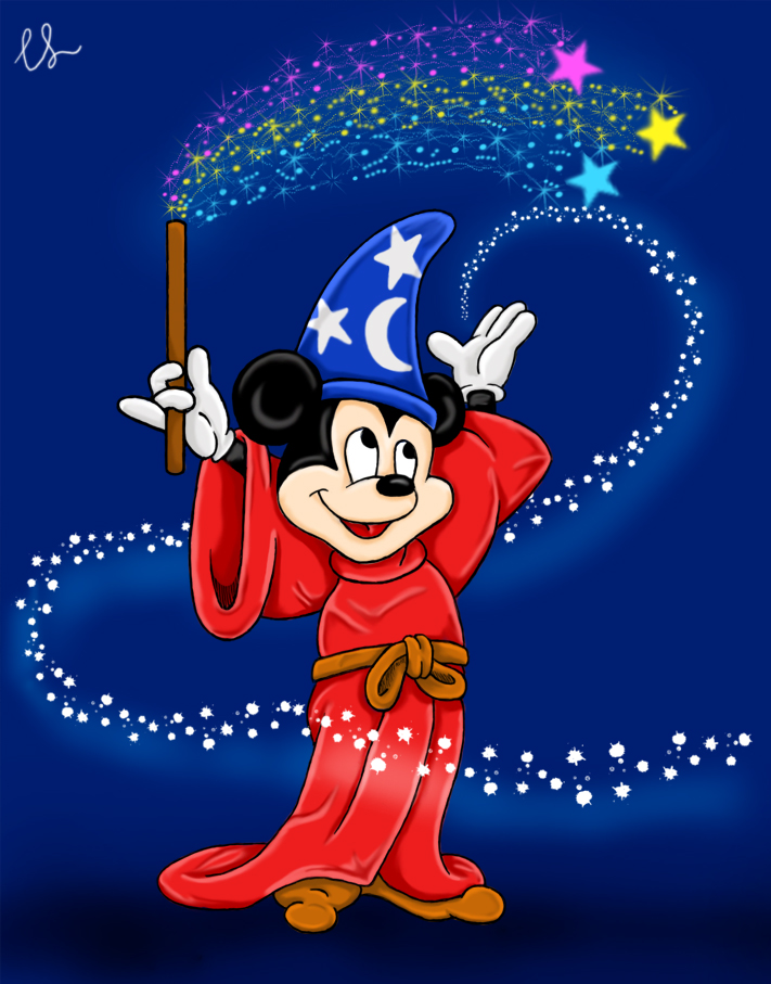 Disney Mickey Mouse wizard illustration Mickey Mouse Minnie Mouse Desktop  The Walt Disney Company mickey television heroes computer Wallpaper png   PNGWing