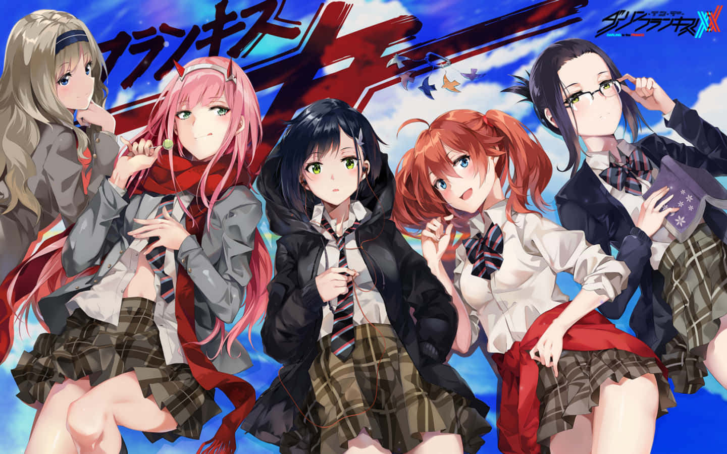 Darling In The Franxx Background Wallpaper