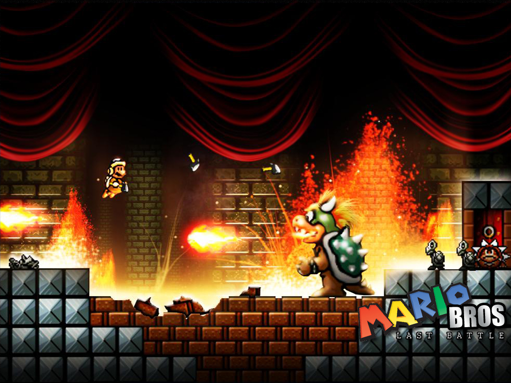 Mario vs Bowser by xXLightsourceXx 1024x768