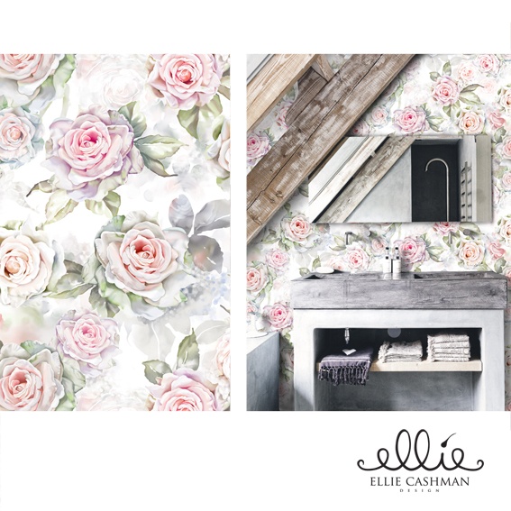 Floral Wallpaper Design By Ellie Cashman Elliecashmandesign
