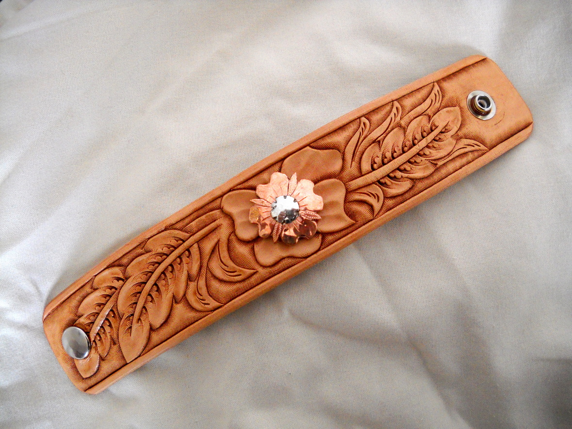 Western Tooled Leather Belts