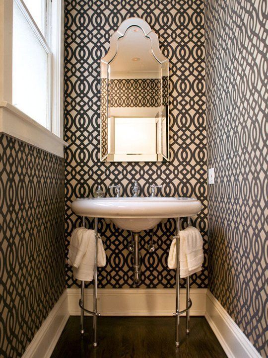 Bold Wallpaper for Powder Room WallpaperSafari