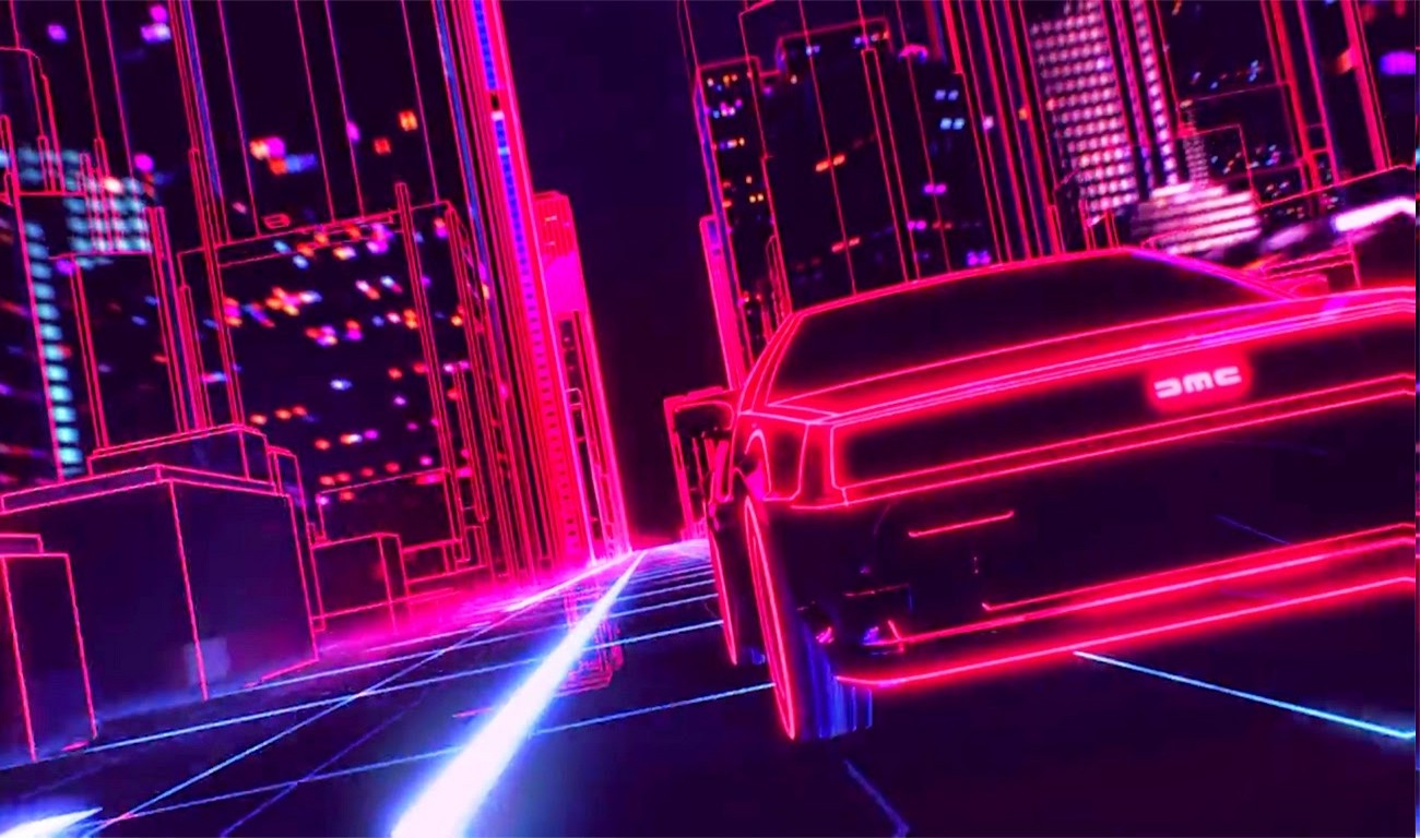 Wave Synthwave 1980s Neon Delorean Car Retro Games Wallpaper Hd