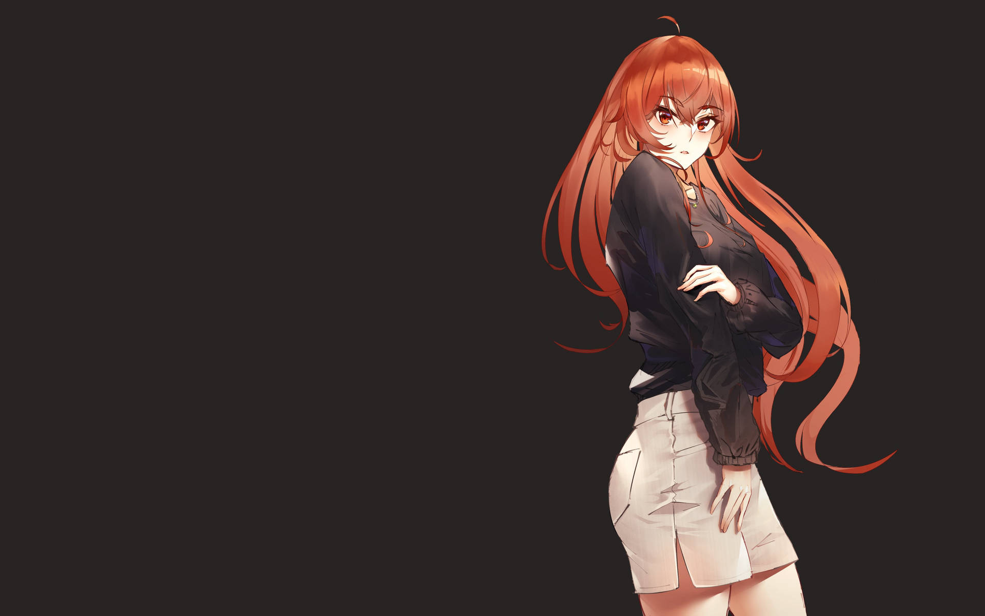 Mushoku Tensei Eris Black Background Pzlp72rmt9gldw6l Wallpaper