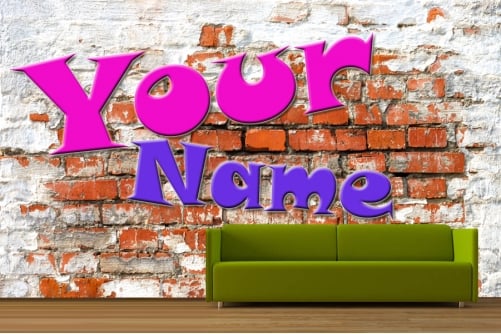 Your Name Graffiti Wallpaper 501x334