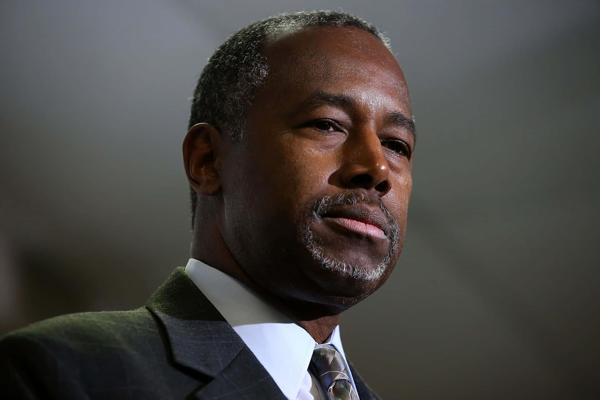 Download Close up Ben Carson Straight Face Wallpaper