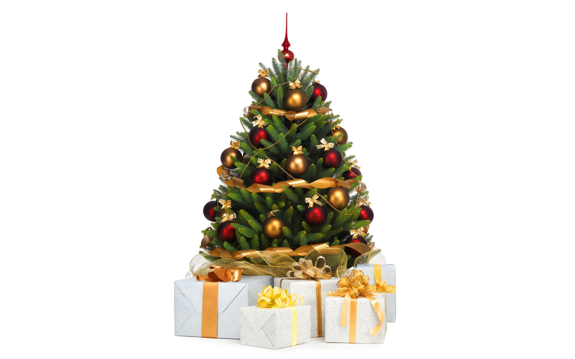 Gift Christmas Tree Holiday 8k Ultra HD Wallpaper