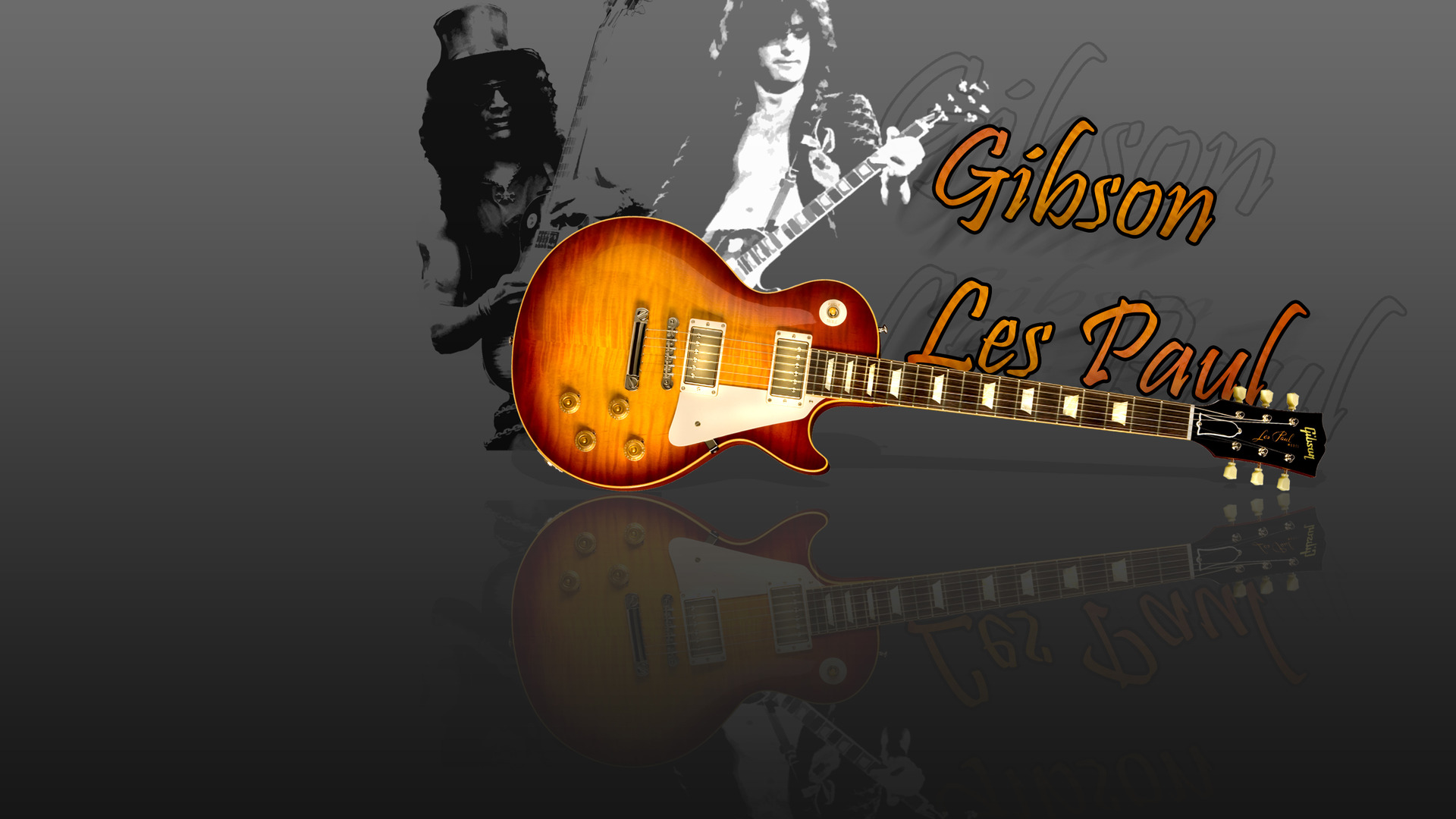 Gibson Les Paul Guitar Widescreen Wallpaper