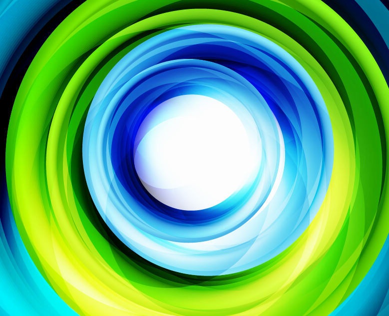 Green Blue Bright Swirl Background Vector Graphics All