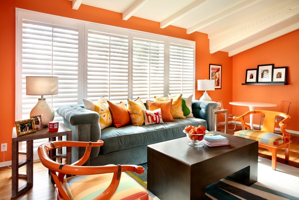 love the orange chinese chair they really are the stars of the room
