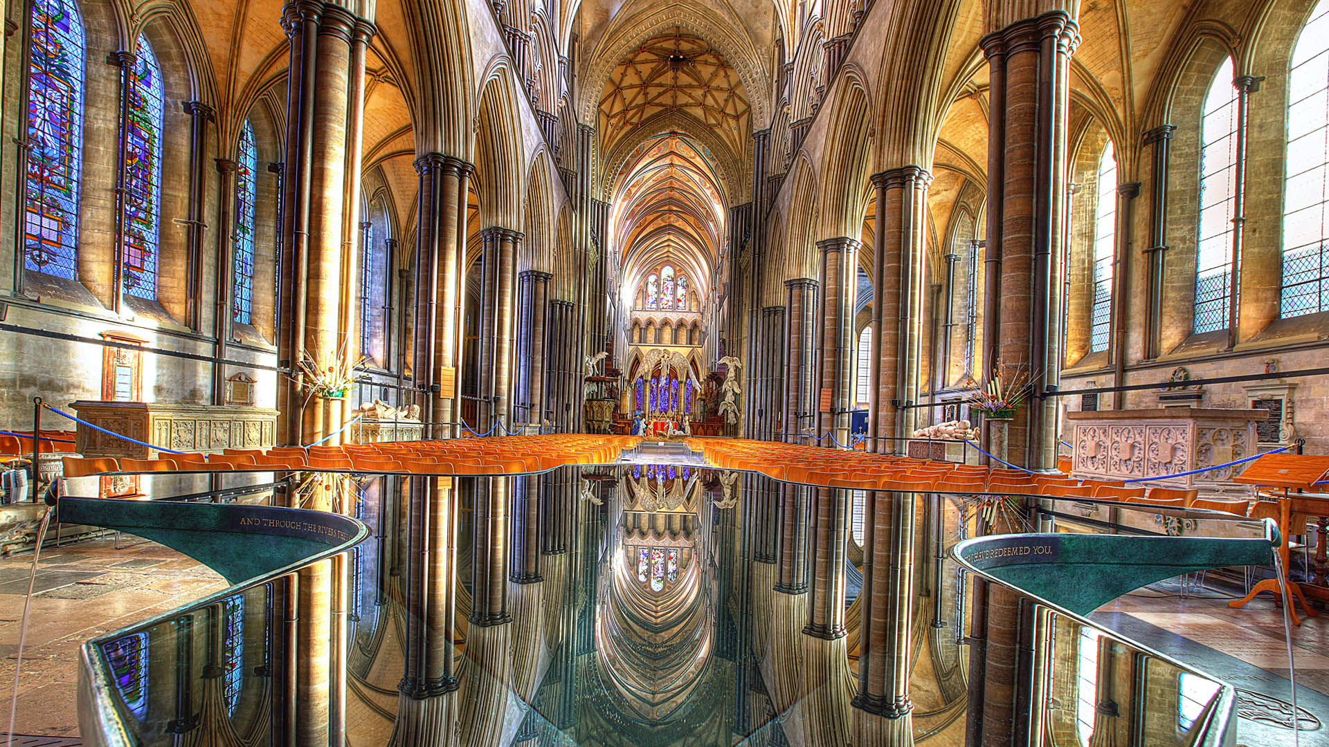 Mirror Church 3d Picture Wallpaper HD