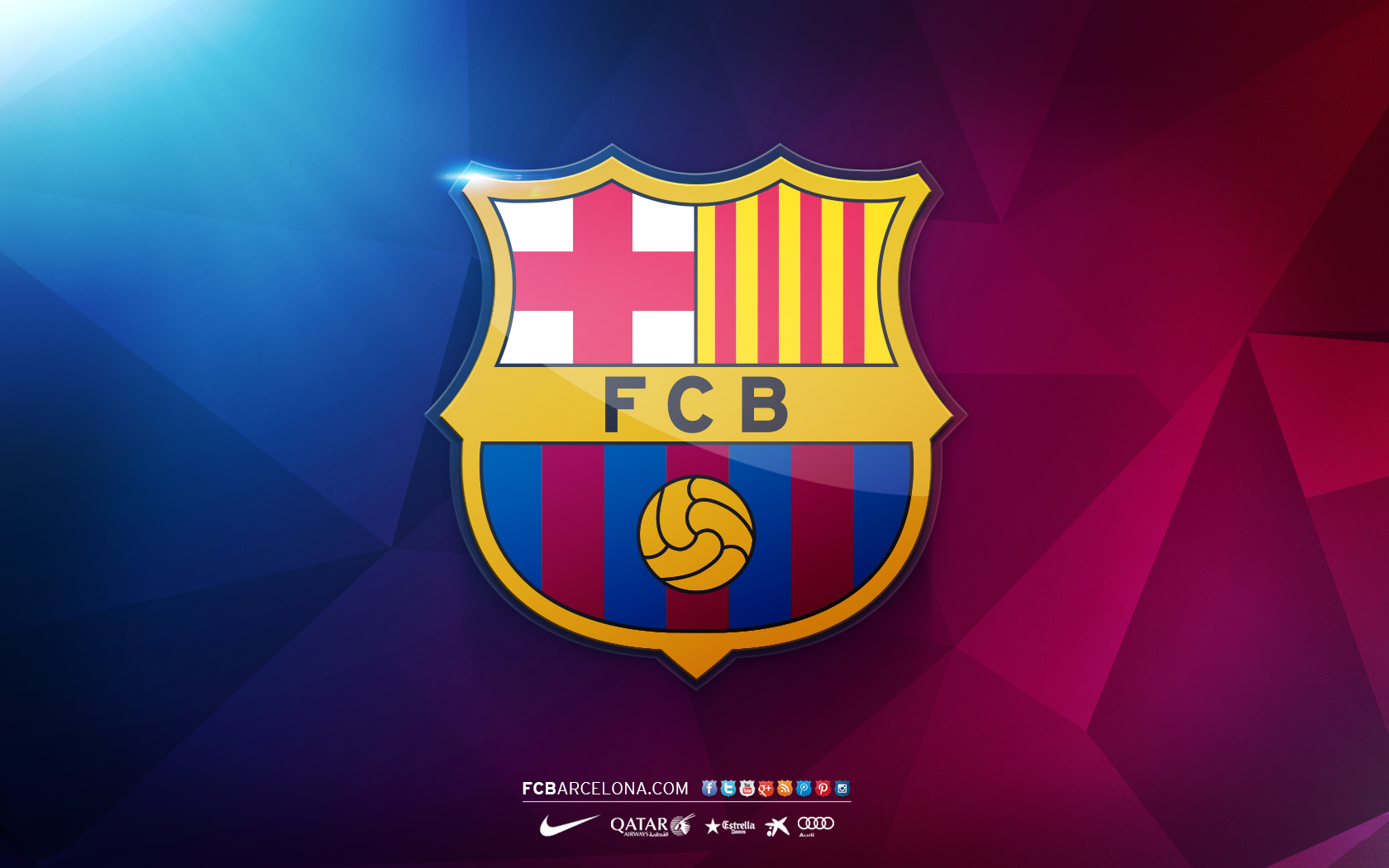 Free download Fc Barcelona 2014 Logo wallpaper [1680x1050 ...