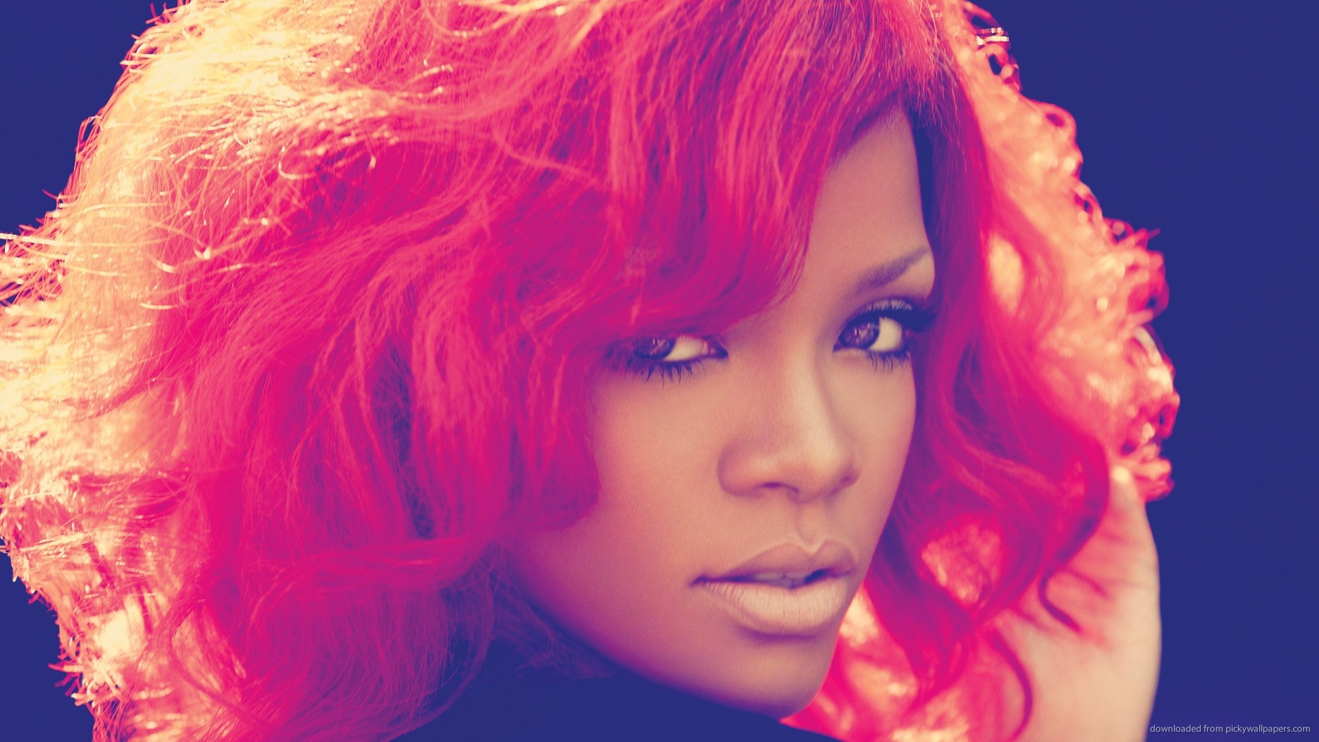 Rihanna Red Hair Portrait Wallpaper