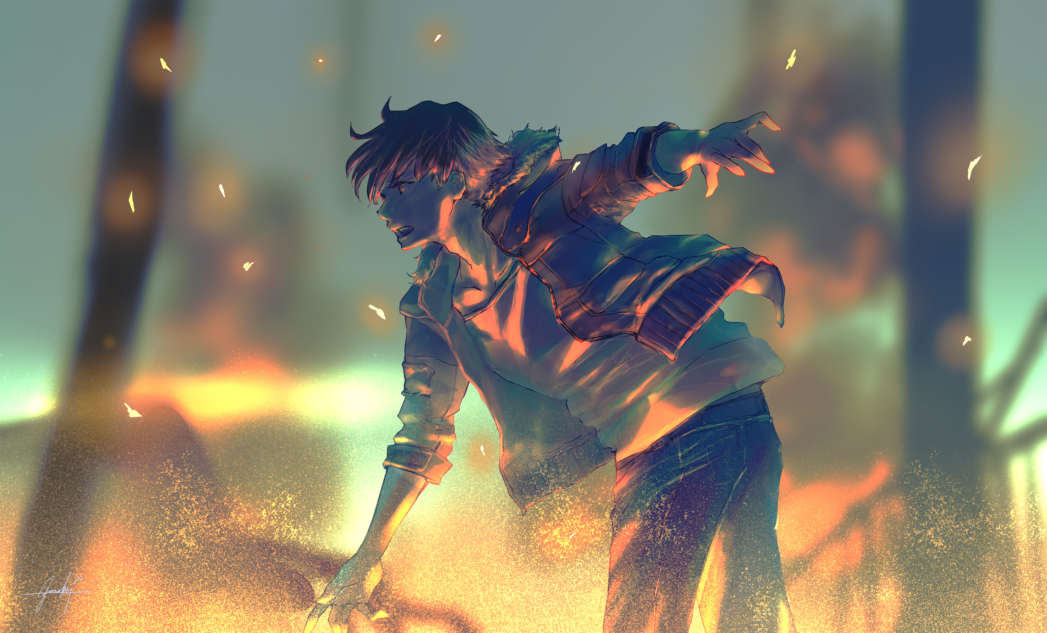 Boy Anime Artwork HD 4k Wallpaper Image Photos And Picture