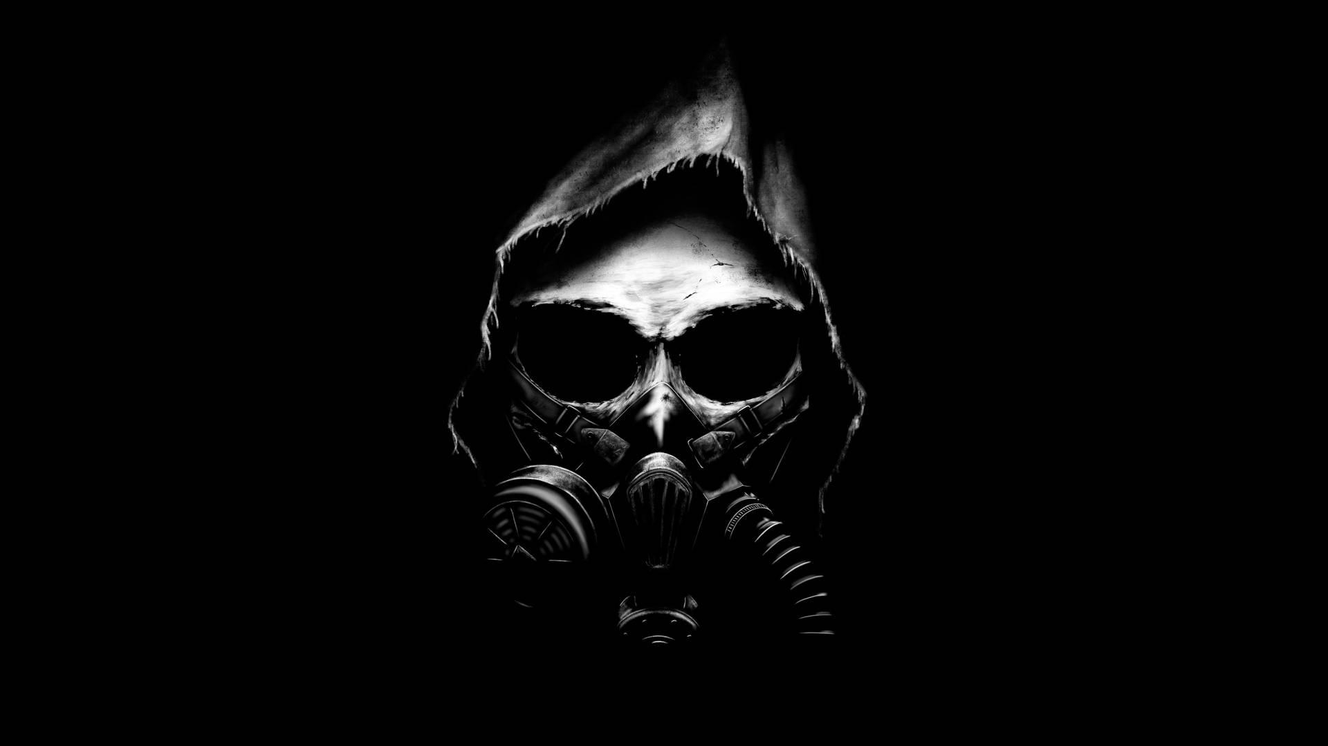 Download Skull With Respirator Dark 4k Wallpaper