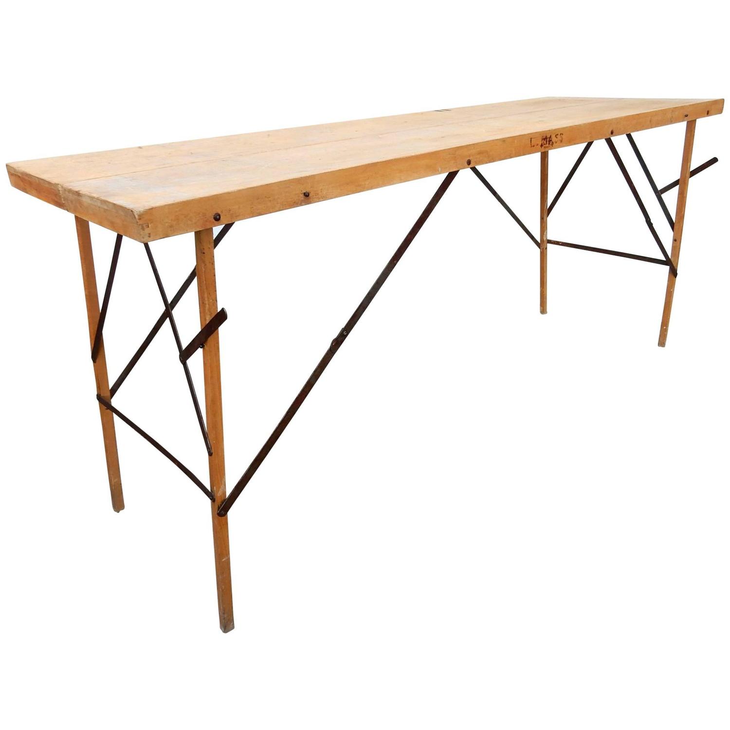 1930s Industrial Wallpaper Hangers Folding Table Or Desk For Sale At