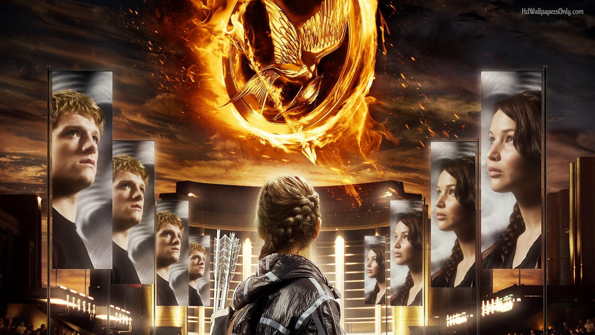 The Hunger Games Catching Fire Katniss and Peeta HD Wallpaperjpg