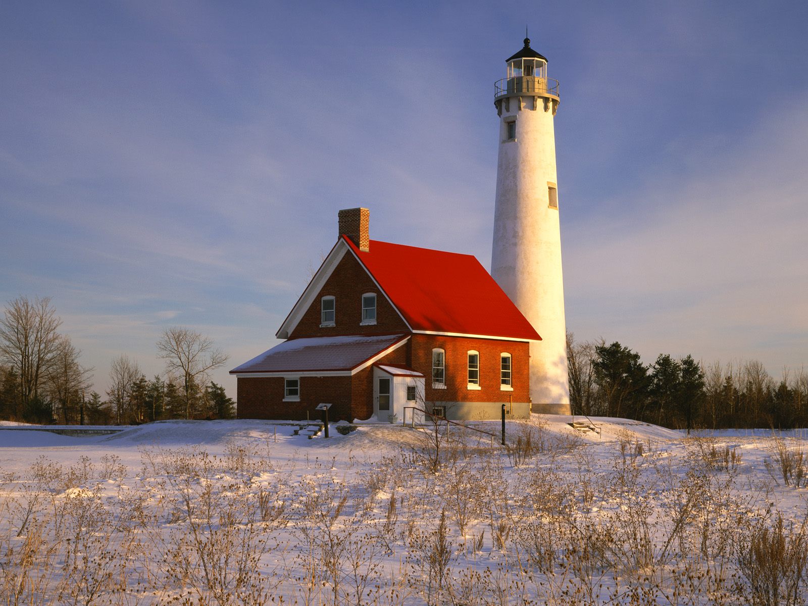 Lighthouse Iosco County Michigan Wallpaper Tawas Point